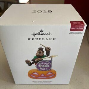 Hallmark Keepsake Ornament Wolfgang On Drums Monster Mash Collection 2019